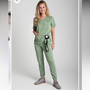 NWT OliveUs olive green scrubs